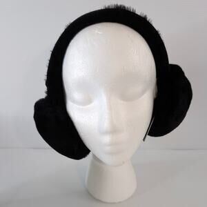 NWT EMU Angahook Earmuffs Australian Sheepskin, Black OS